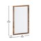 Flash Furniture Bristol 20x30 Wall Mount White Board w/ Dry Erase Marker, 4 Magnets, and Eraser, Torched Brown HGWA-WHITE-20X30-BRN-GG - alternate 9